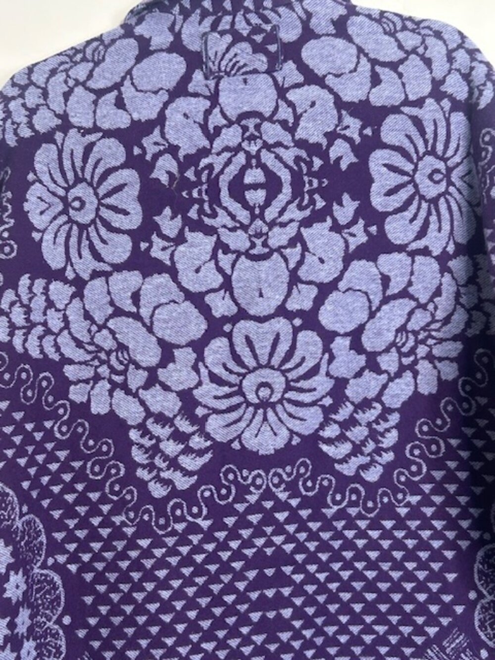 We The Free Free People Butterfly Jacquard Shirt Jacket Purple Blue Combo NEW - Picture 13 of 16